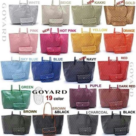 colours of goyard|goyard handbags colors.